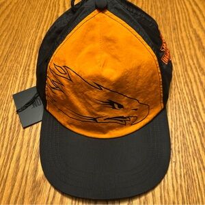 Harley Davidson orange black SnapBack hat